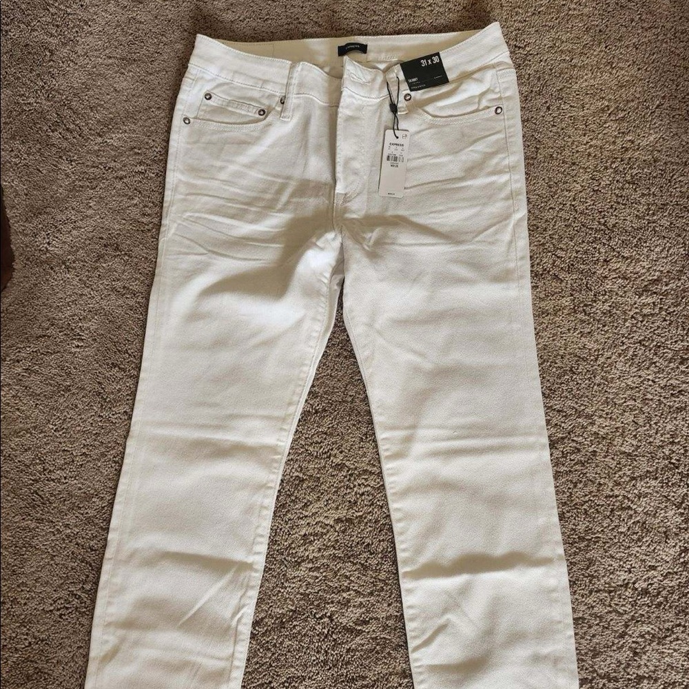 White Express hyper stretch jeans